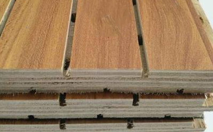 智能體育館設(shè)計(jì)中木紋理吸音板要怎么安裝-1